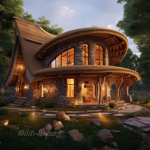 A traditional hobbit house design with a modern twist.