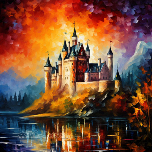 castle by Leonid Afremov