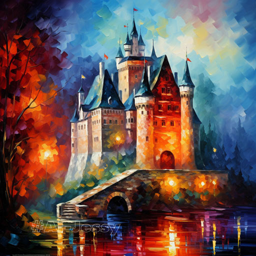 castle by Leonid Afremov