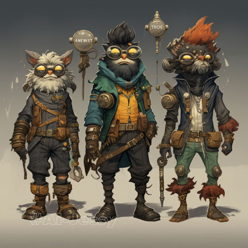 character concept art from Havest Moon