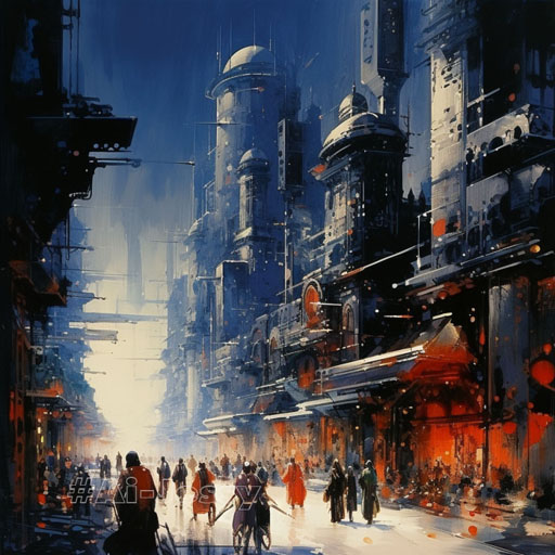 city by John Berkey