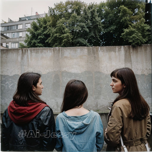 polaroid photo of the Berlin Wall